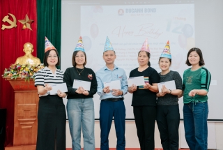 DUCANH BOND tổ chức chúc mừng sinh nhật cán bộ công nhân viên tháng 12.2024